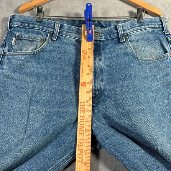 Carhartt Jeans Mens Size 38X32 Blue Relaxed Fit Denim Workwear Rugged B17 DST - Picture 5 of 12